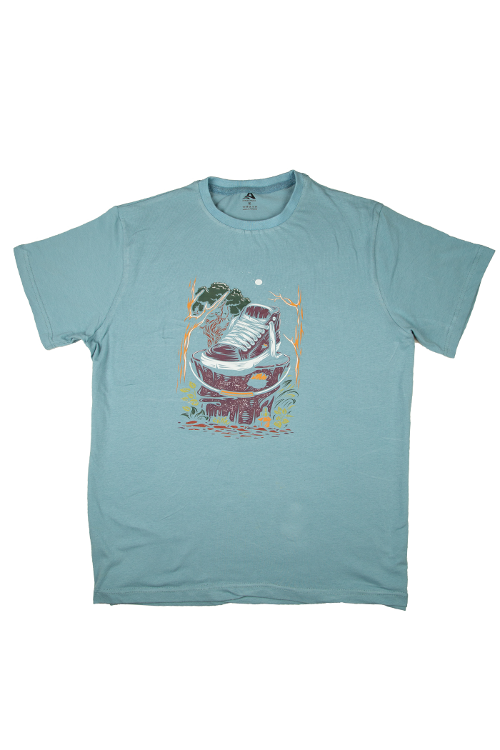 Women's Modern Fit Graphic Tee – Blue