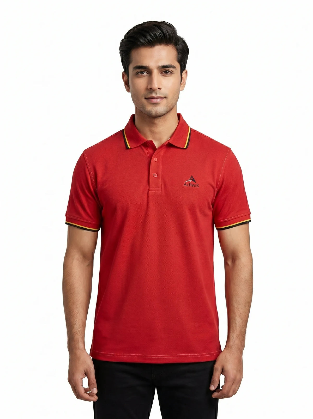 Urban Button Polo – Black