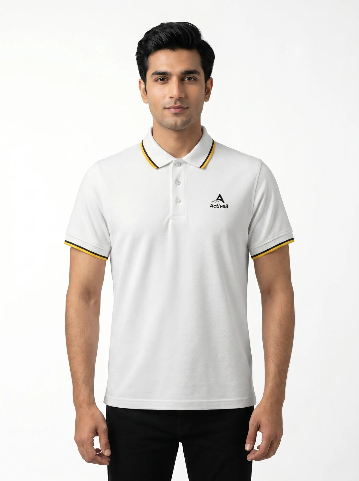 Urban Button Polo – Black