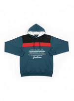 Menβs Teal & Black Colorblock Tracksuit π€π β Hoodie & Trouser Set