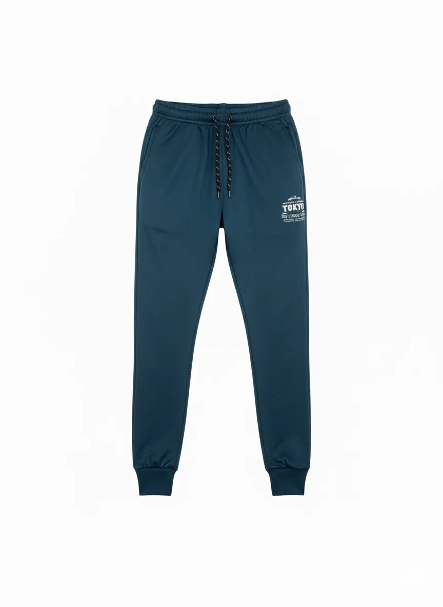 Menβs Teal & Black Colorblock Tracksuit π€π β Hoodie & Trouser Set