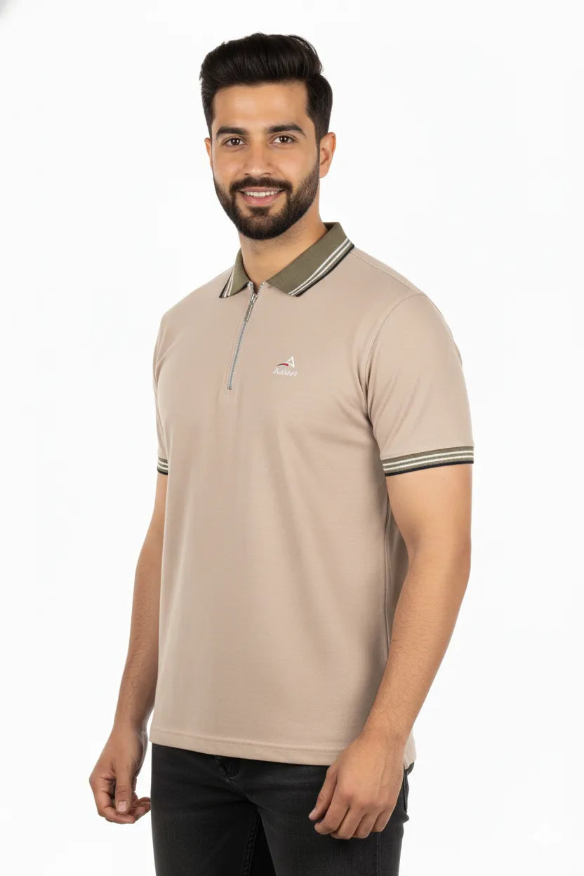 Urban Zipper Polo – Green