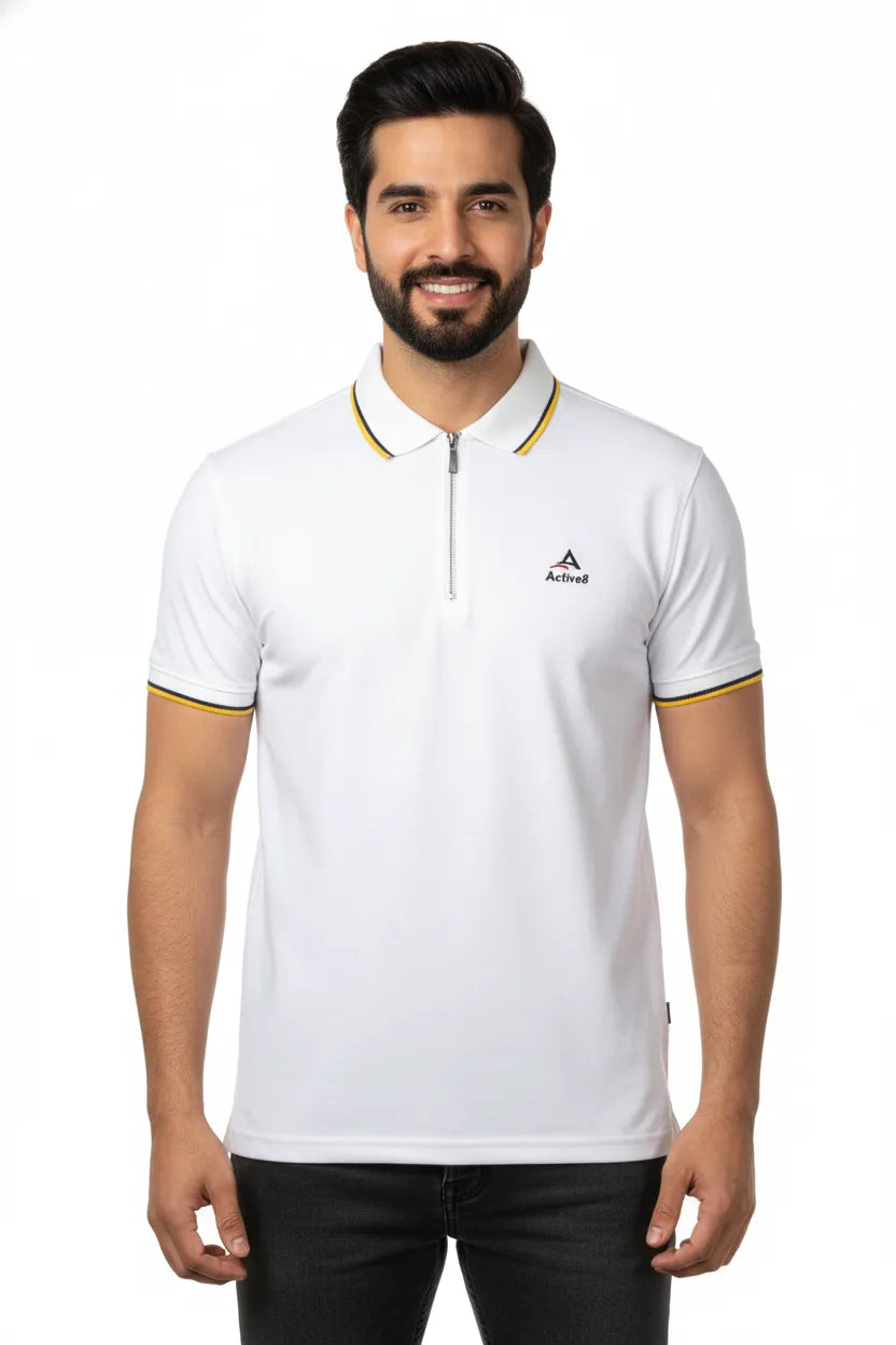 Urban Zipper Polo – Green