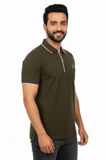 Urban Zipper Polo – Green