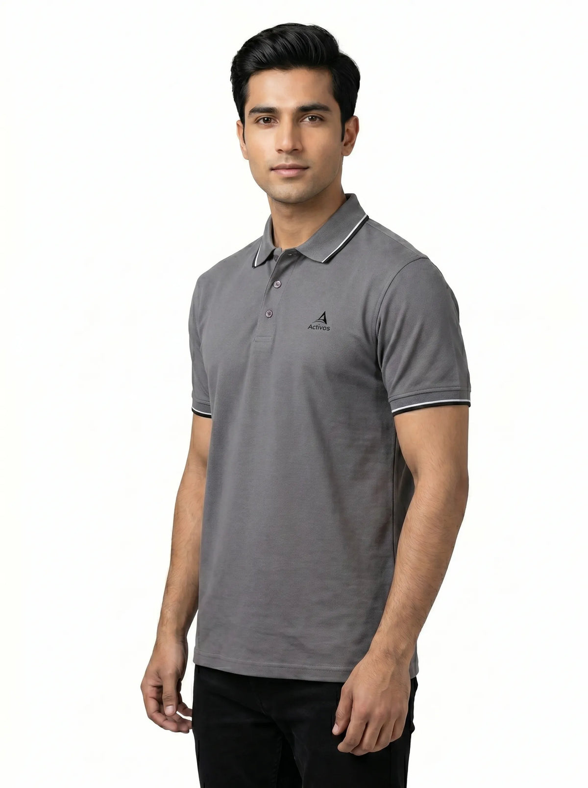 Urban Button Polo – Black