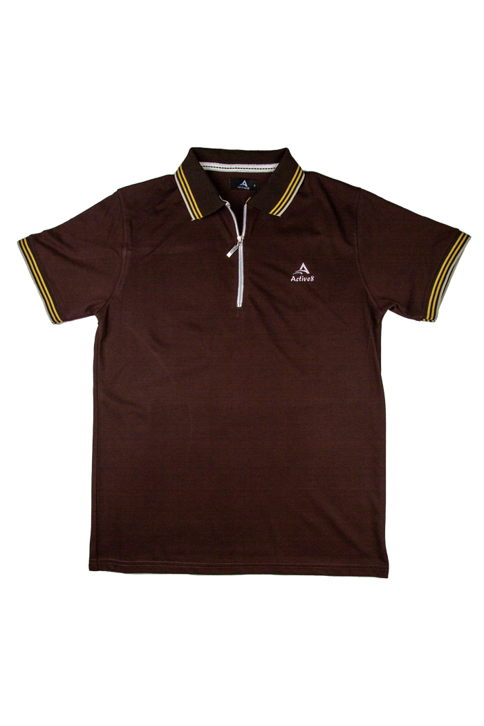 Urban Zipper Polo – Black