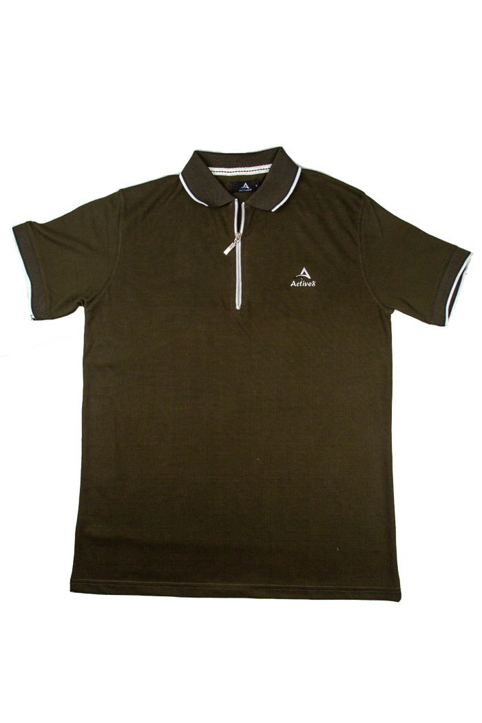 Urban Zipper Polo – Black