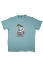 Men’s Modern Fit Graphic Tee – Blue