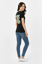 Women's Goscoot Scooter Rider Graphic Tee – Black