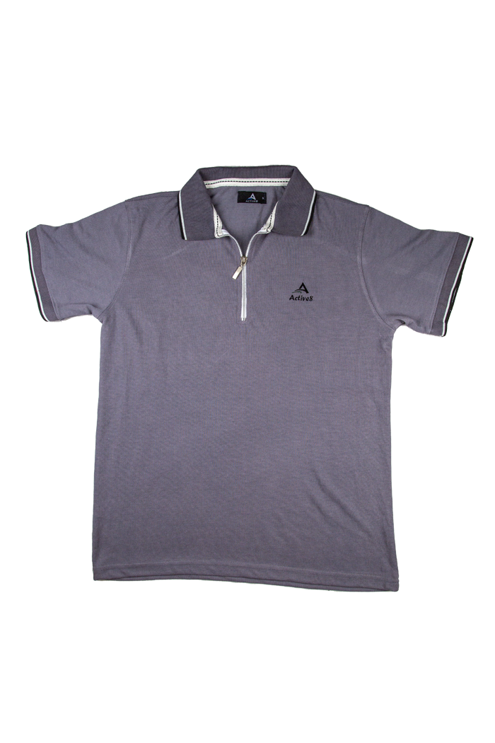 Urban Zipper Polo – Black