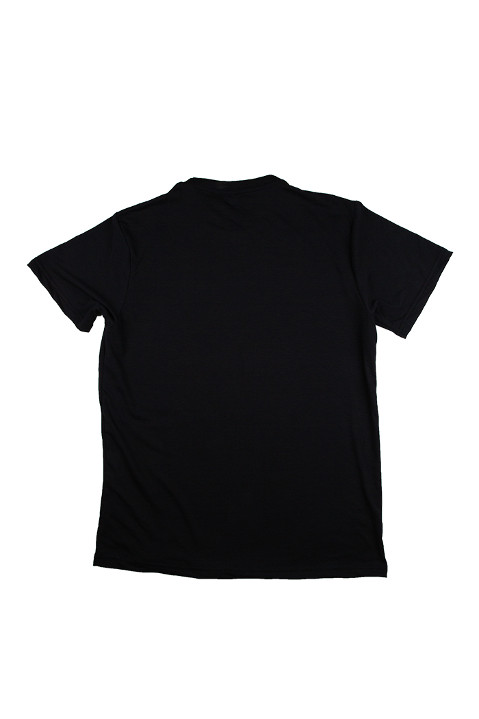 Urban Abstract Art Tee – Black Cotton Lycra