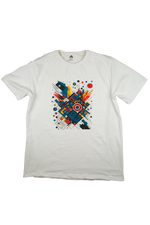 Women's Urban Abstract Art Tee – White