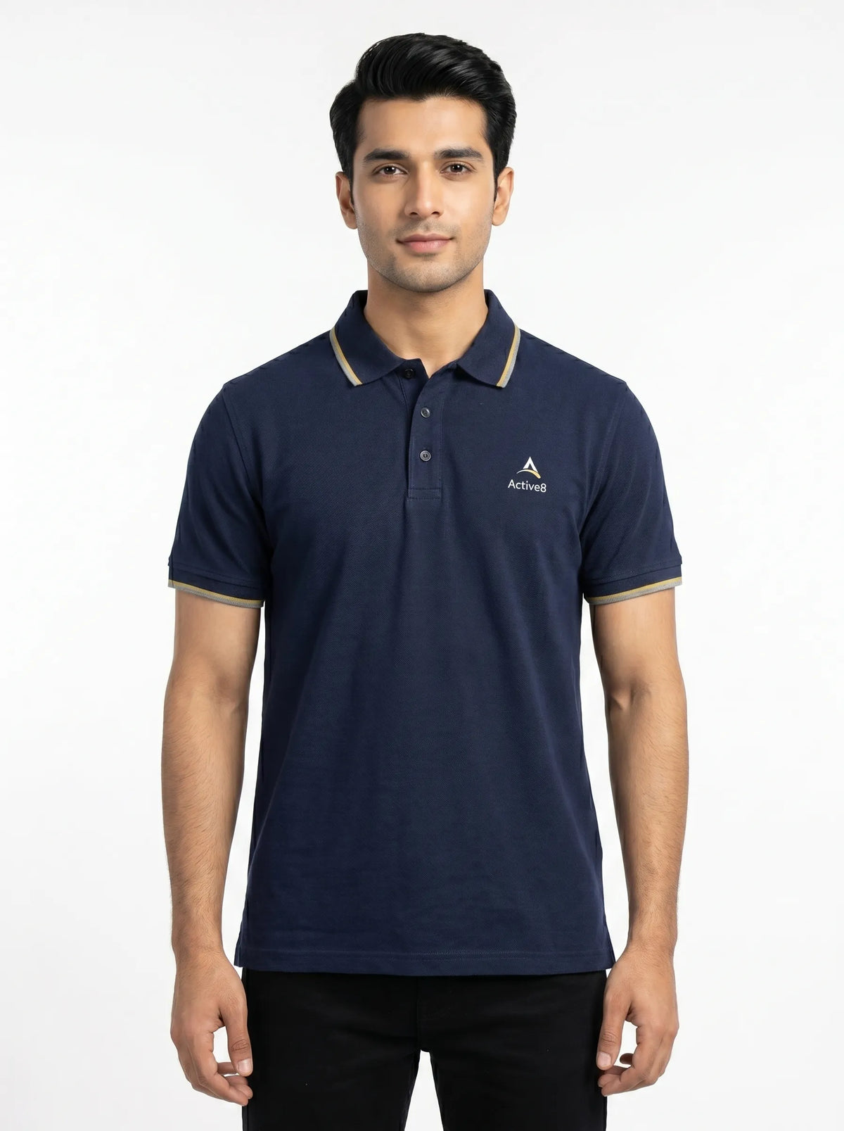 Urban Button Polo – Navy Blue