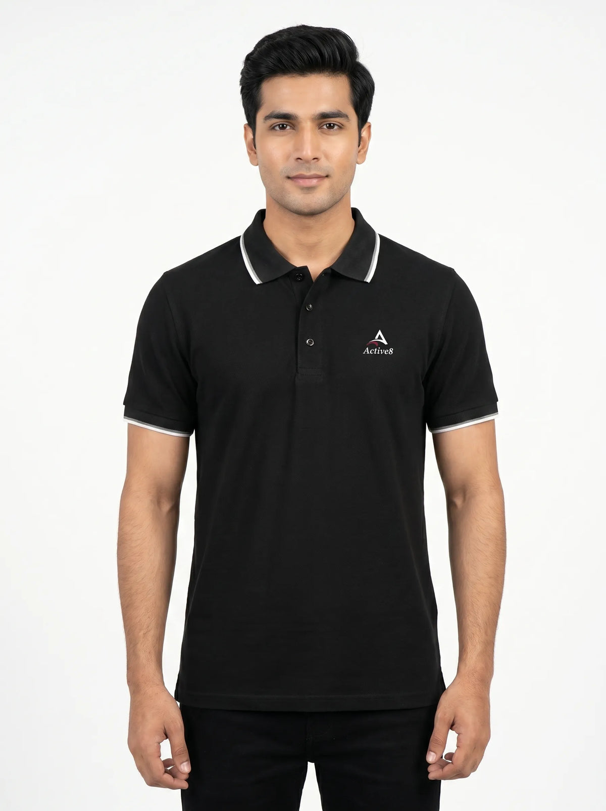 Urban Button Polo – Navy Blue