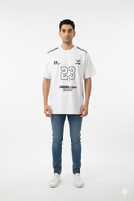 Fearless Racing Oversized T-Shirt – White