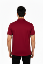 Urban Zipper Polo – Bold Red