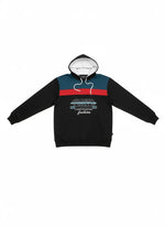 Men’s Black, Teal & Red Colorblock Tracksuit 🔥 – Hoodie & Trouser Set