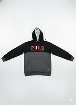 Men’s Black & Charcoal Grey Polo Tracksuit 🖤 – Hoodie & Jogger Set