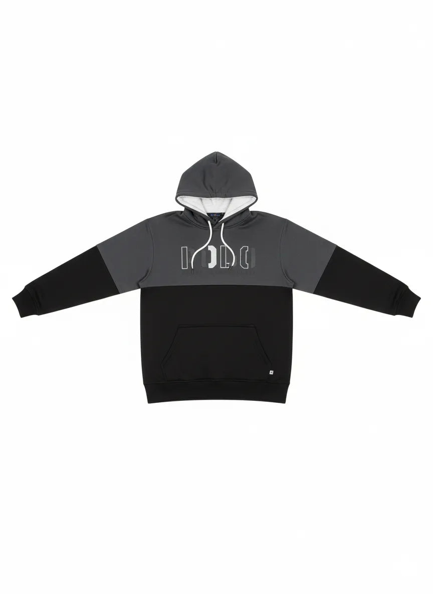 Men’s Charcoal & Black Polo Tracksuit 🖤 – Premium Hoodie & Jogger Set