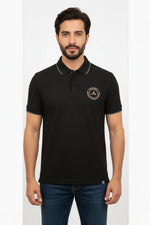 Shadow Black Crest Polo