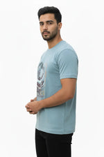 Men’s Modern Fit Graphic Tee – Blue