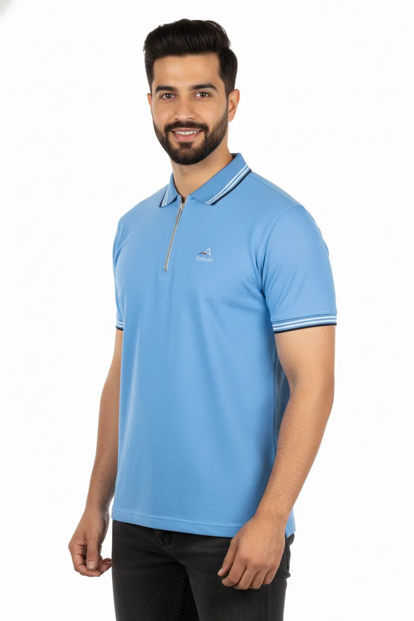 Urban Zipper Polo – Black