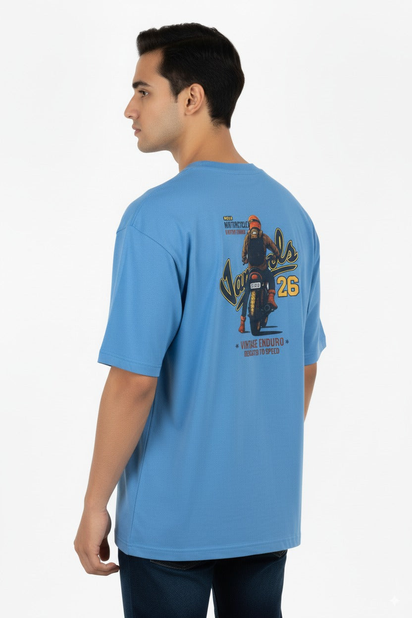 Vintage Enduro 89 Graphic Tee - Blue