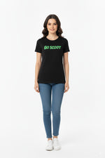 Women's Goscoot Scooter Rider Graphic Tee – Black
