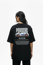 Porsche 911 GT3 RS Women’s Oversized Graphic Tee – Black