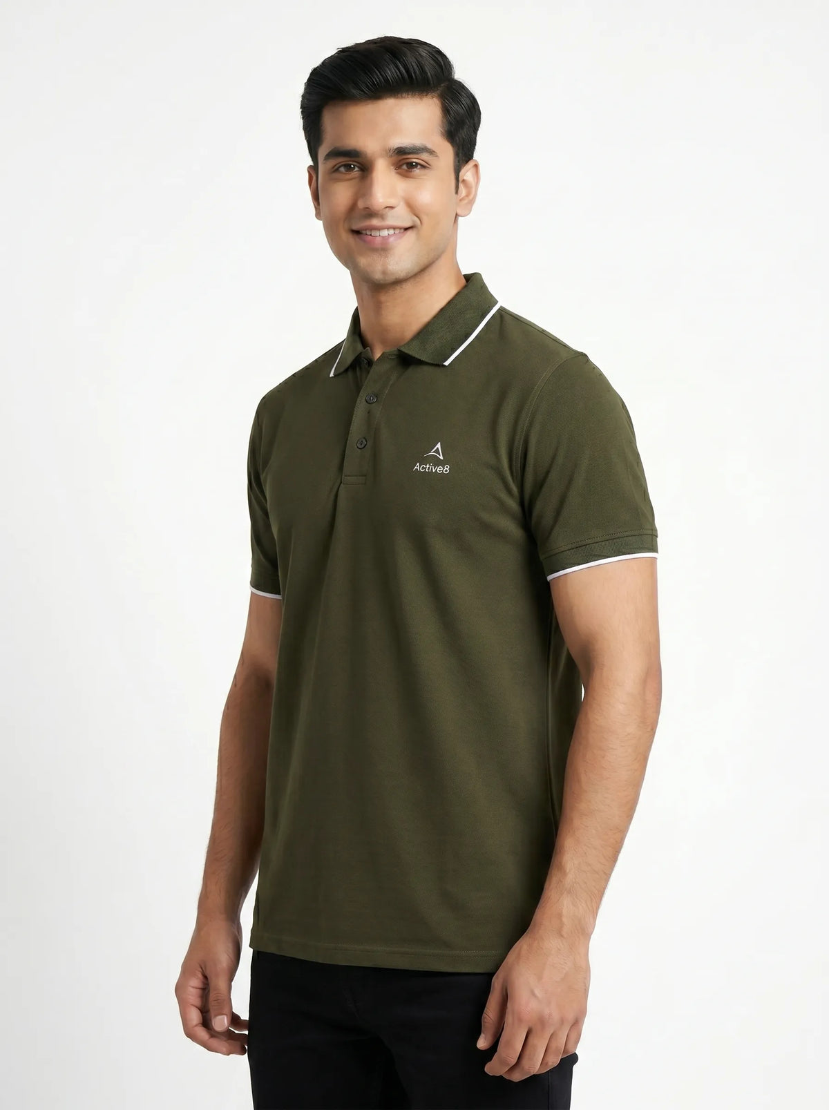 Urban Button Polo – Navy Blue
