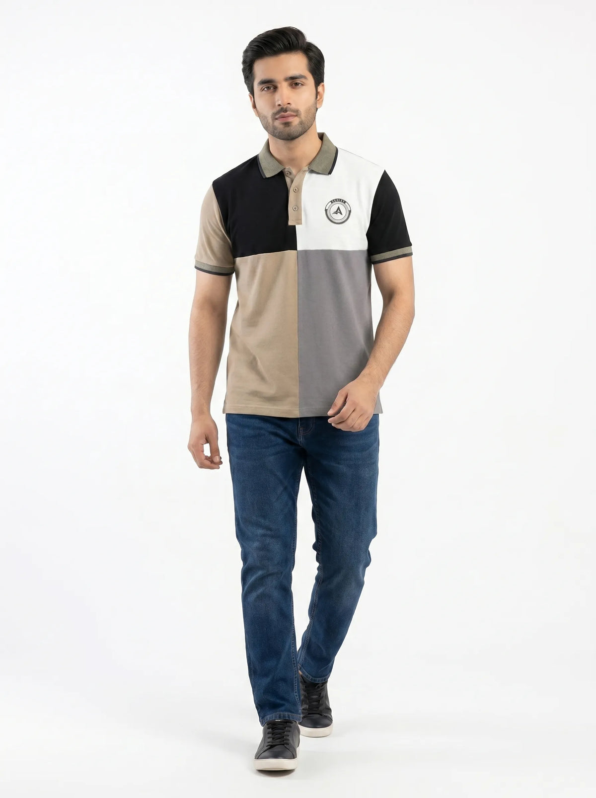 Active8 QuadTone Cotton Pique Polo