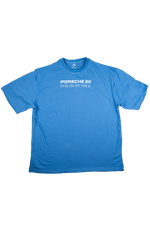 Porsche 911 GT3 RS Graphic Tee – Blue Oversized T-Shirt