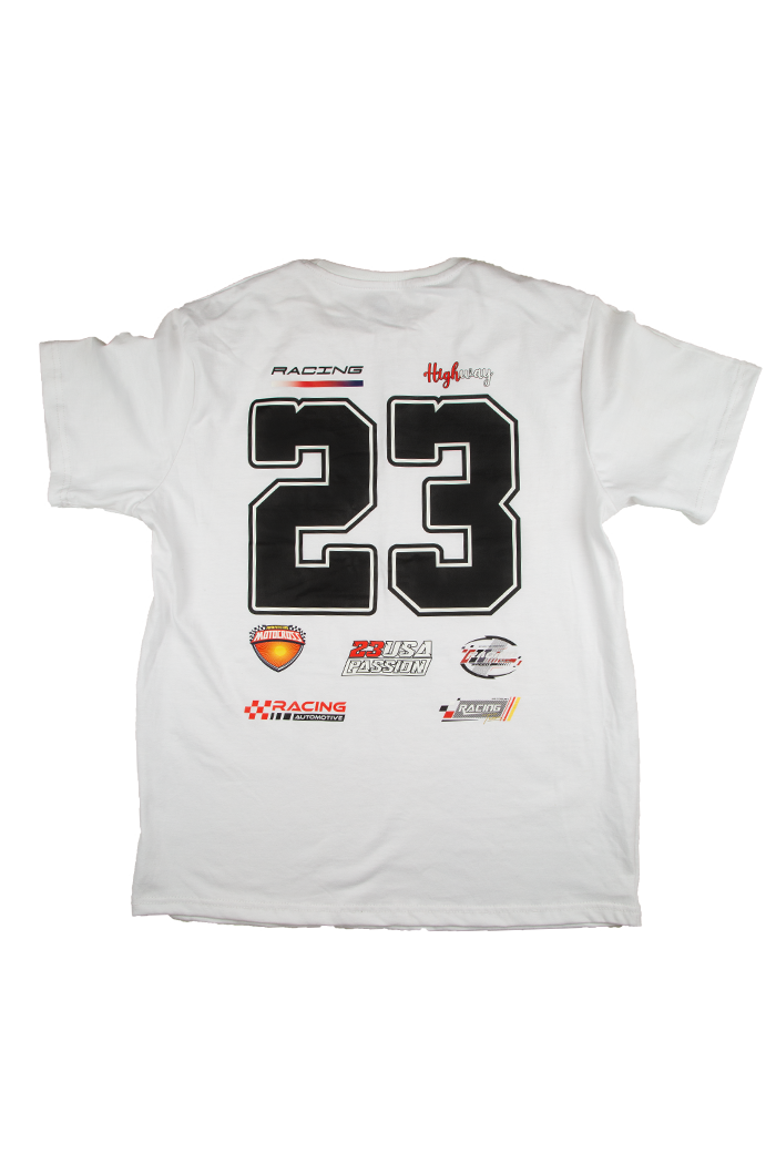 Fearless Racing Oversized T-Shirt – White