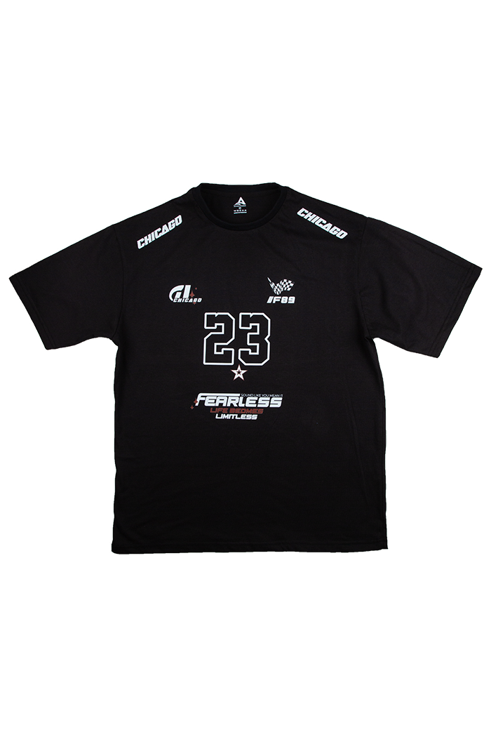 Fearless Racing Oversized T-Shirt – Black