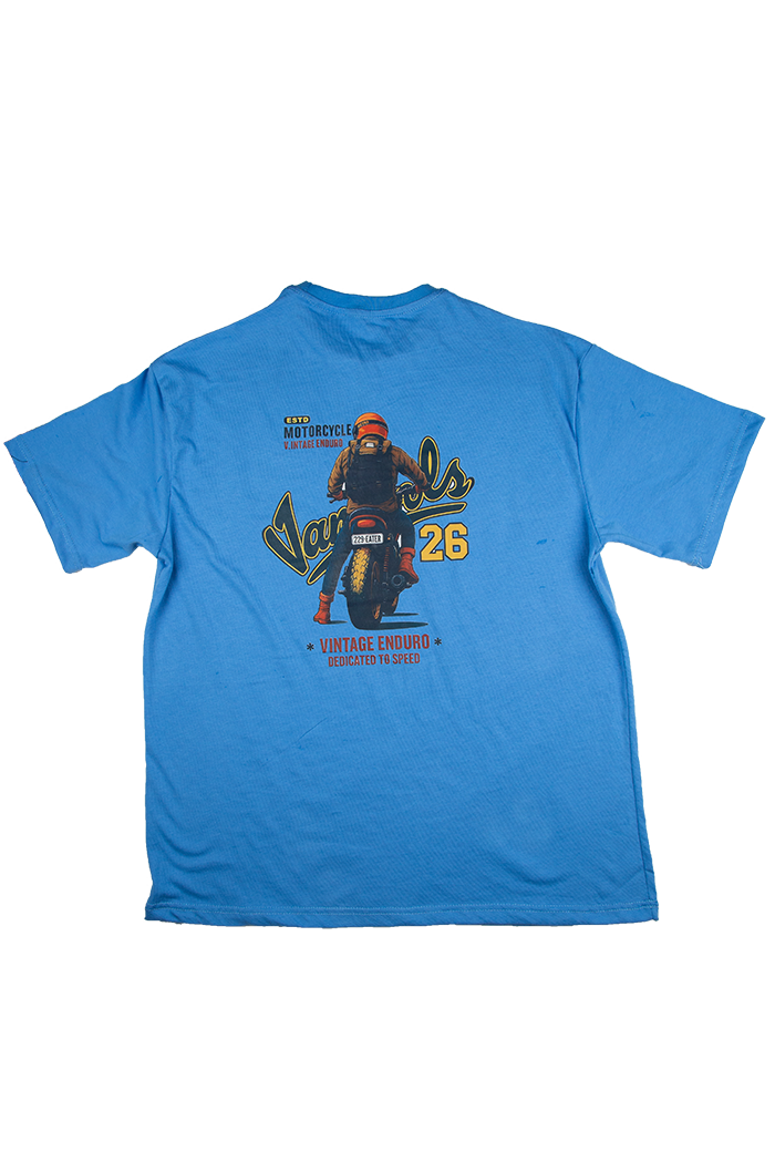 Vintage Enduro 89 Graphic Tee - Blue