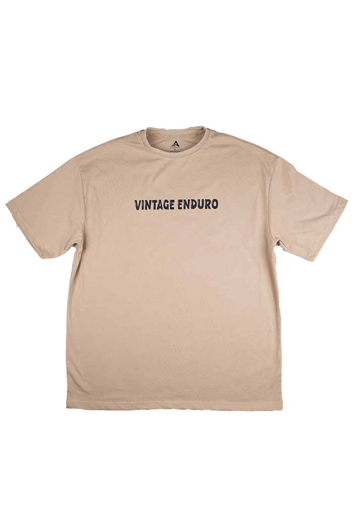 Vintage Enduro 89 Graphic Tee - Beige