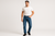 Generate a Image for Men Model Wearing Blue Denim Jeans